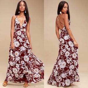 Lulu’s Magic Blooms Floral Maxi Dress